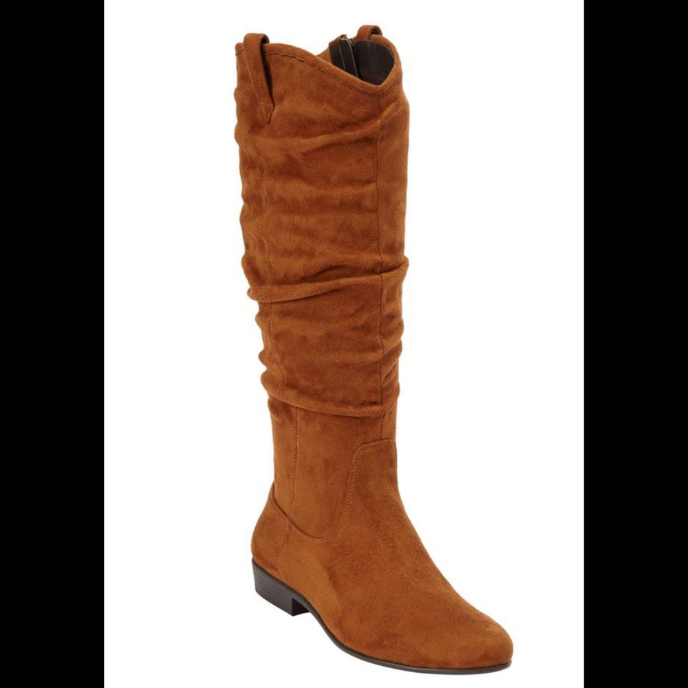 New Tall Congac Boot 8 1/2 Wide Calf